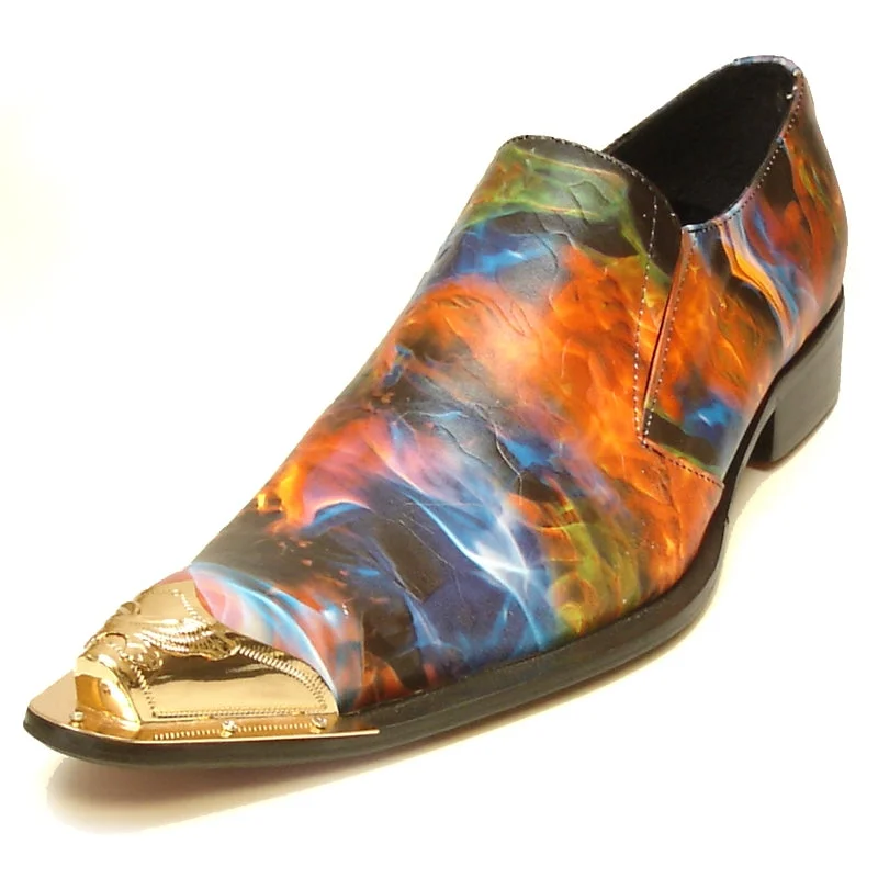 Men's loafers with a leather lining for comfortFiesso FI-7007-2 Red Fire Loafers