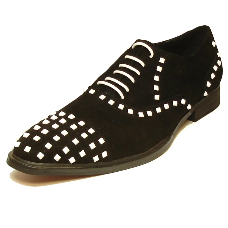 Men's loafers with a pointed toe for a stylish appearanceFiesso FI-7010 Black White Loafers Men's loafers with a pointed toe for a stylish appearanceFiesso FI-7010 Black White Loafers