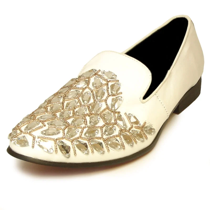 Men's loafers with a perforated leather upper for ventilationFiesso FI-7023 White Loafers Men's loafers with a perforated leather upper for ventilationFiesso FI-7023 White Loafers
