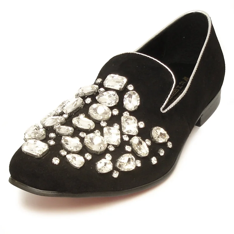Men's loafers with a cushioned footbedFiesso FI-7034 Black Loafers