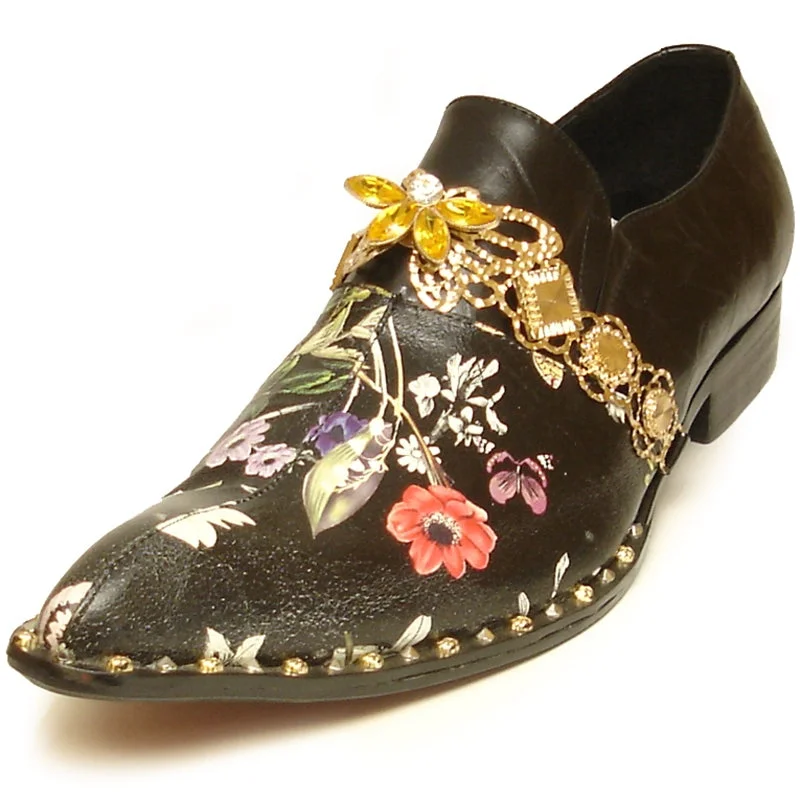 Men's loafers with a tassel front for a classic lookFiesso FI-7046 Black Loafers