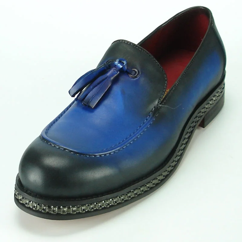 Men's loafers with a flexible sole for easy movementFiesso FI-7123 Blue  Loafers