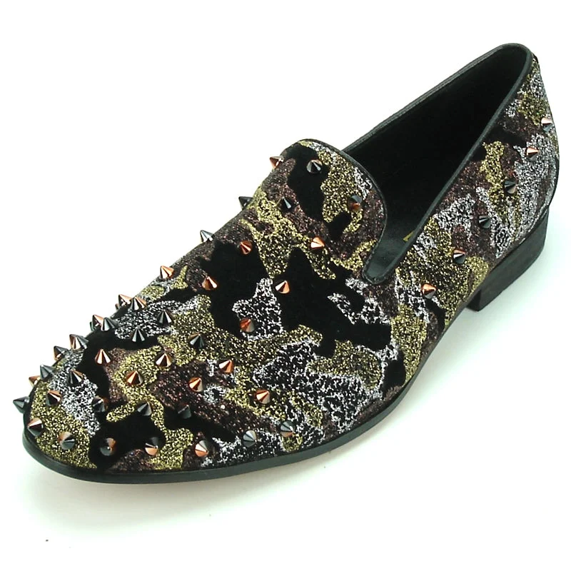 Suede men's loafers for a soft and luxurious feelFiesso FI-7127 Black Green Loafers