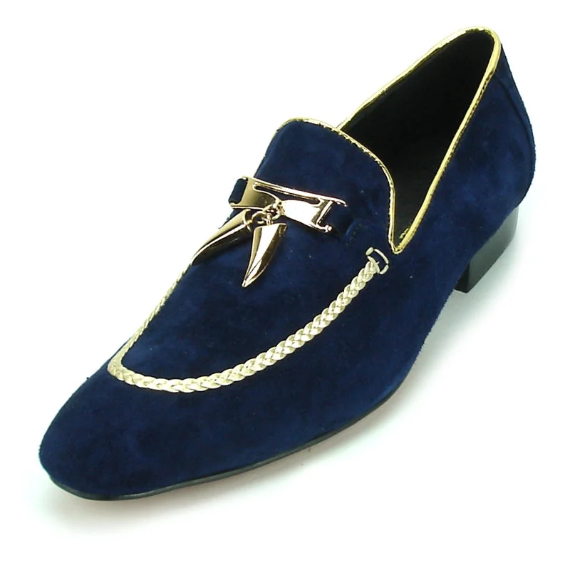 Men's loafers with a tassel front for a classic lookFiesso FI-7157 Navy Suede Loafers Men's loafers with a tassel front for a classic lookFiesso FI-7157 Navy Suede Loafers