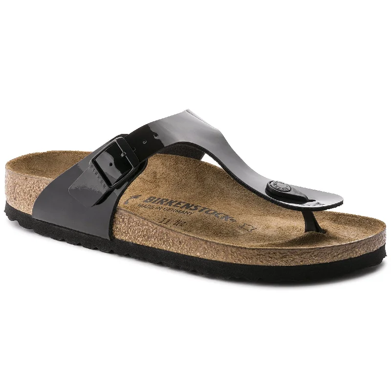 Men's sandals with a buckle closureGizeh Birko-Flor Patent