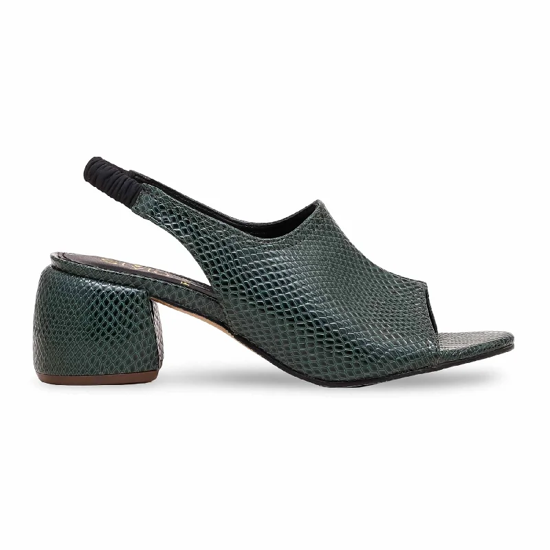 Men's sandals with a shock - absorbing insoleGreen Formal Sandal FR5356