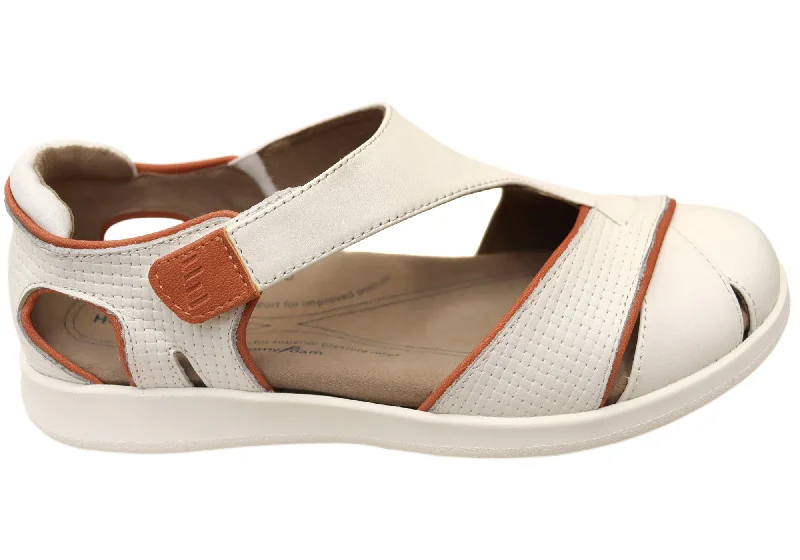 Men's sandals with a buckle closureHomyped Erin Crossover Womens Comfortable Leather Wide Fit Shoes
