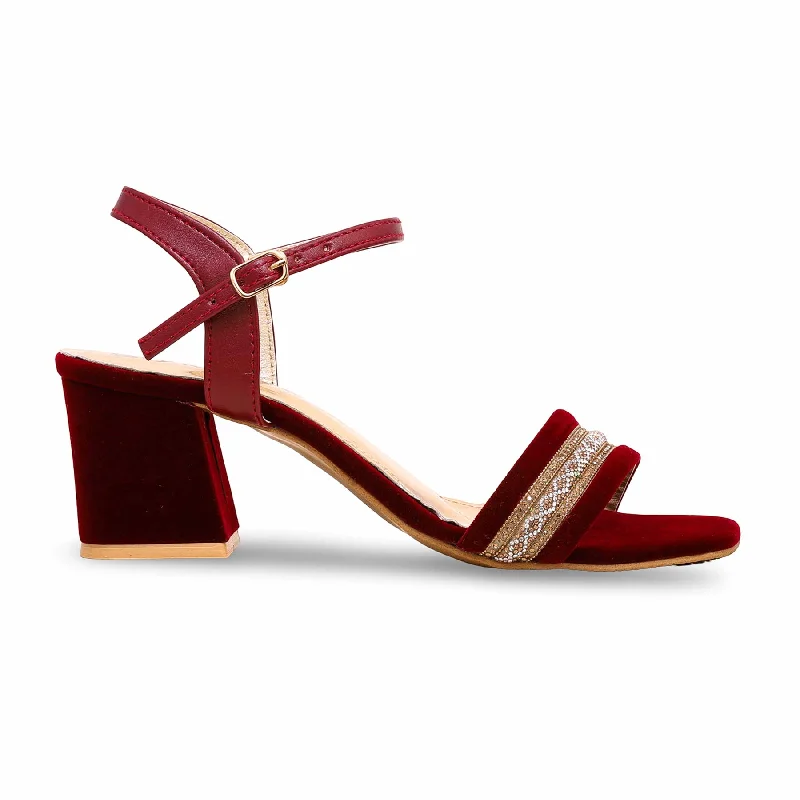 Men's sandals with a leather lining for comfortMaroon Fancy Sandal FN6048