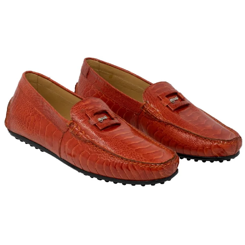 Suede men's loafers for a soft and luxurious feelMauri Scenic 3405 Gerbera Genuine Ostrich Leg Loafer Shoes