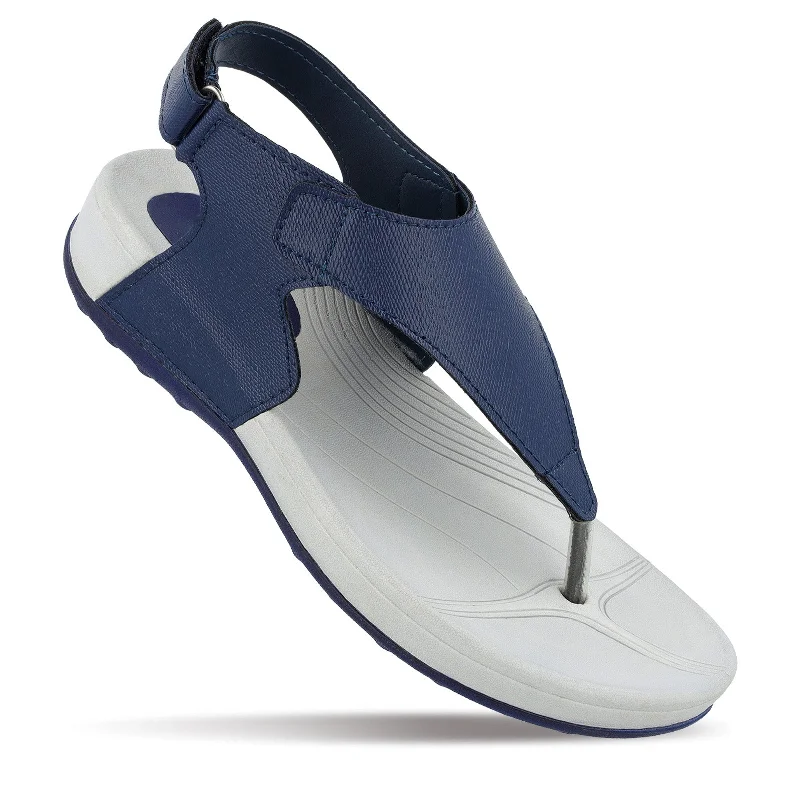 Men's sandals with a buckle closureME & I Women's Flip-Flop  - MI97096 Navy Blue