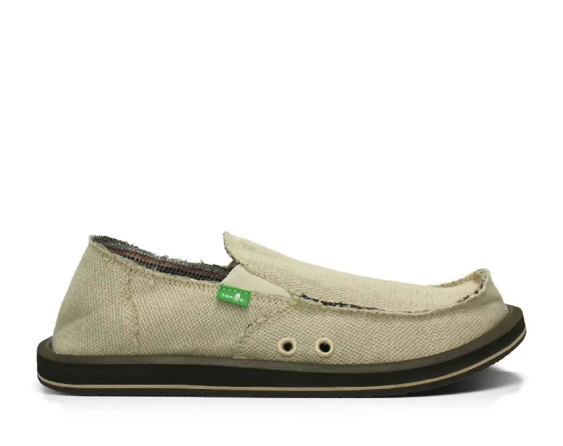 Men's Hemp Slip-On In Natural