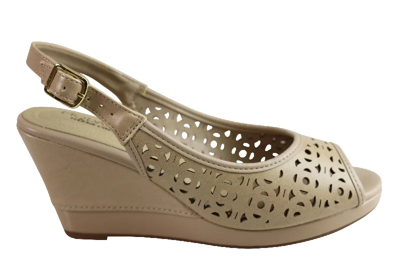 Men's sandals with a pointed toe for a stylish lookModare Ultraconforto Eva Womens Comfort Wedge Sandals Made In Brazil
