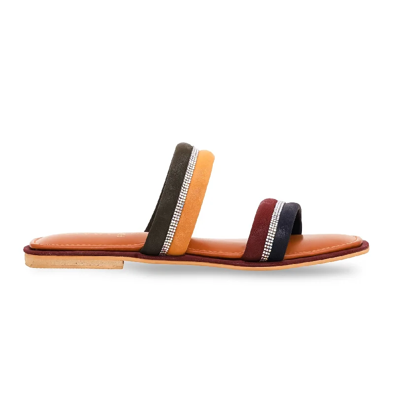 Men's sandals with a rubber sole for tractionMustard Formal Sandal FR8176