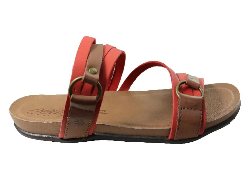 Men's sandals with a rubber sole for tractionNew Face Flick Womens Comfort Leather Slides Sandals Made In Brazil