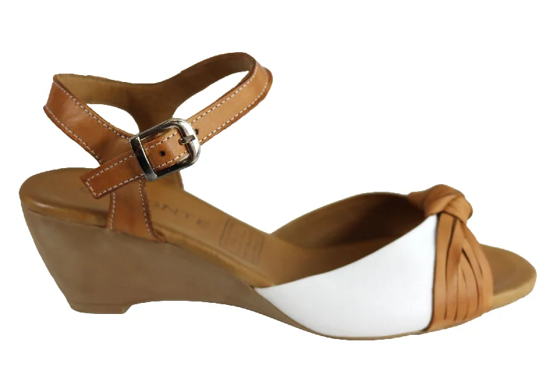Men's sandals in a neutral color like black or brownOrizonte Toronto Womens European Leather Comfortable Wedge Sandals
