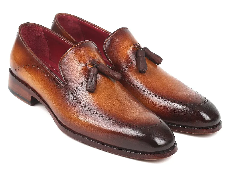 Slip - on men's loafers for easy wearPaul Parkman Men's Tassel Loafer Brown (ID#66T81-BRW)