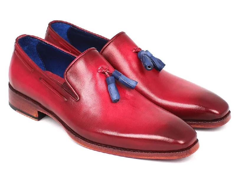 Men's loafers with a removable insole for cleaningPaul Parkman Men's Tassel Loafer Burgundy (ID#5141BUR)