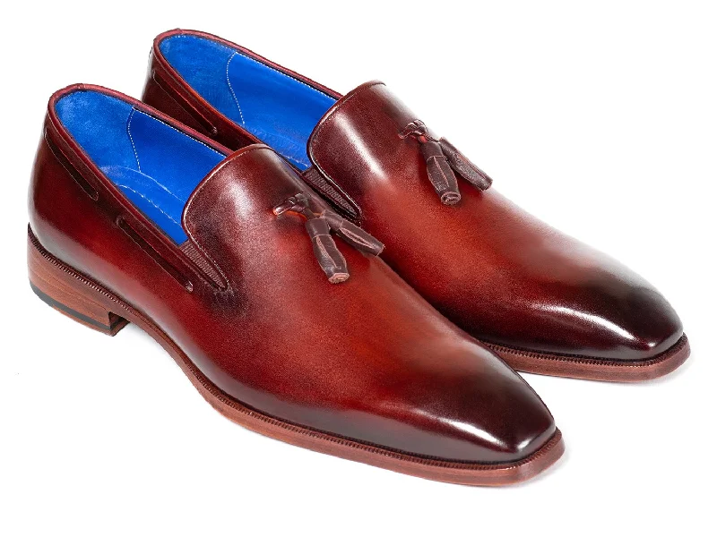 Men's loafers with a moc - toe designPaul Parkman Men's Tassel Loafer Garnet Brown (ID#5141GBRW)
