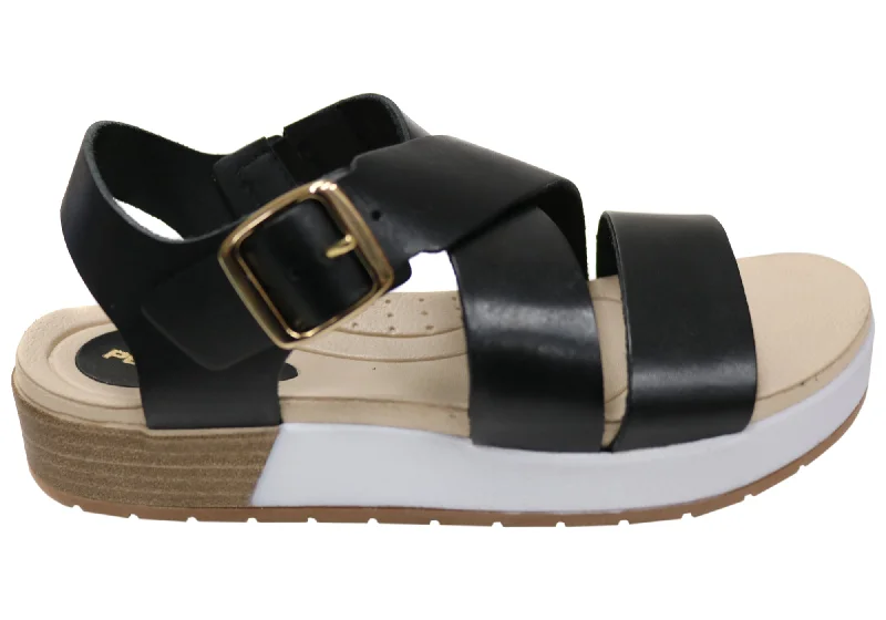 Men's sandals with a cushioned footbedPegada Robbina Womens Comfortable Leather Sandals Made In Brazil