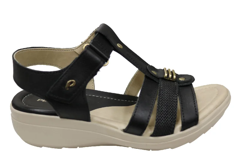 Men's leather sandals with an adjustable strapPegada Tasha Womens Comfortable Leather Sandals Made In Brazil