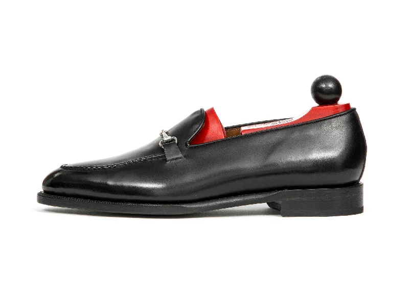 Men's loafers with a memory foam insolePike - MTO - Black Calf - TMG Last - Single Leather Sole Men's loafers with a memory foam insolePike - MTO - Black Calf - TMG Last - Single Leather Sole