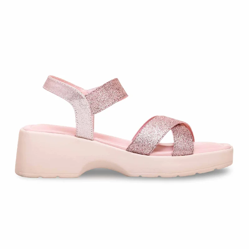 Men's sandals with a padded heelPink Formal Sandal PU0261