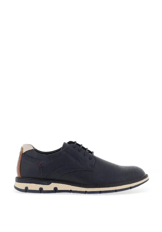 Brent Hikuai Casual Laced Shoe, French Blue