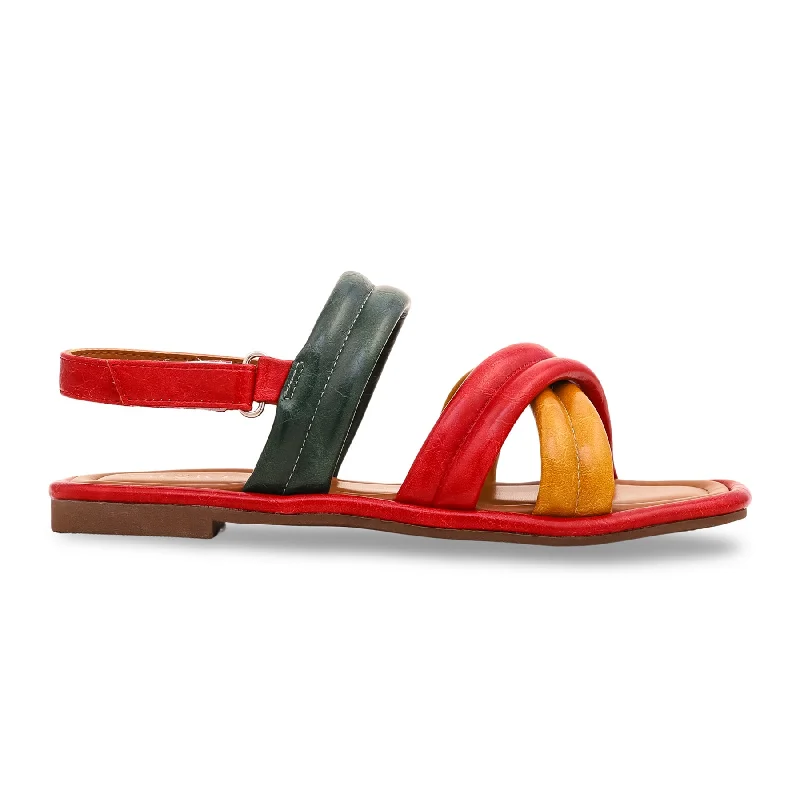 Men's sandals with a cushioned footbedRed Formal Sandal FR5188