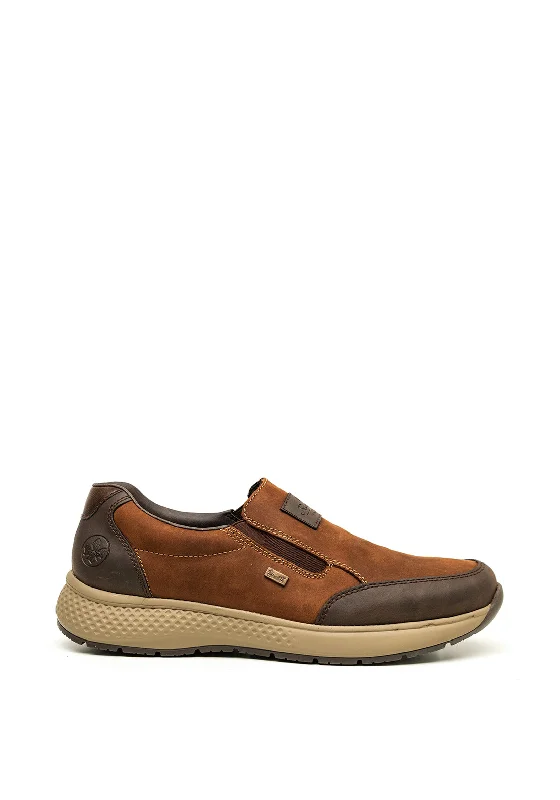 Rieker Mens Slip-on Shoe, Brown