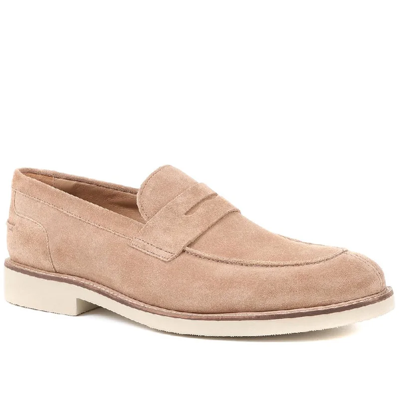 Roberto Suede Leather Penny Loafers - ROBERTO / 321 659