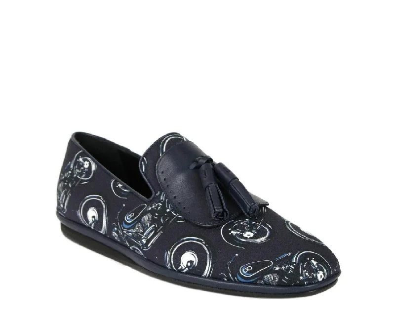 Salvatore Ferragamo Men's Fabric Tassel Loafer