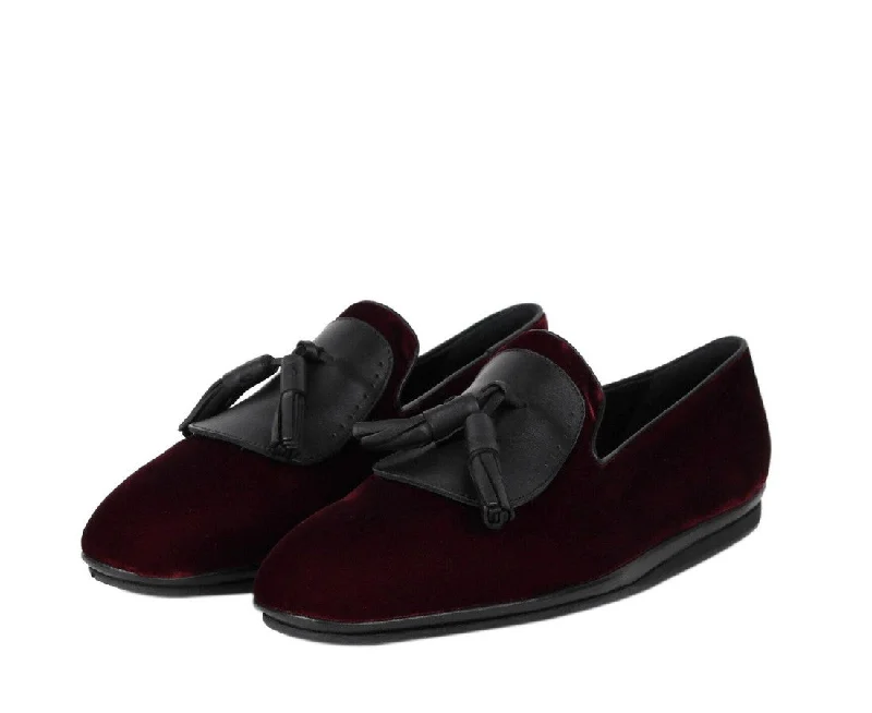 Salvatore Ferragamo Men's Velvet Tassel Loafer