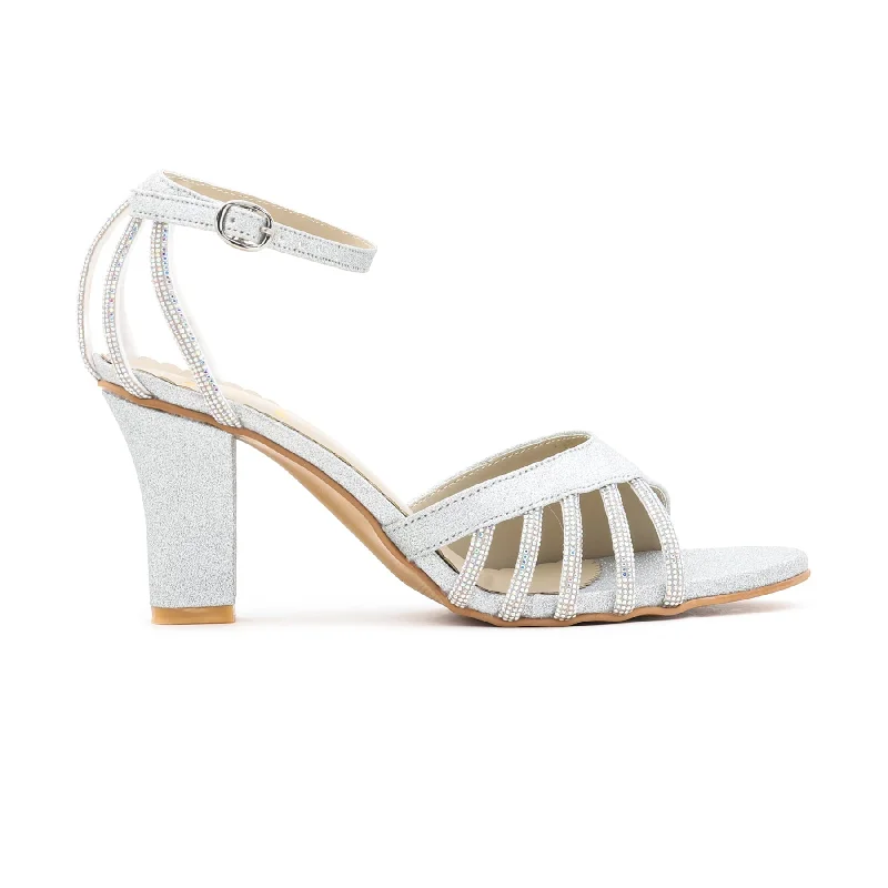 Men's sandals with a durable outer soleSilver Fancy Sandal FN5402
