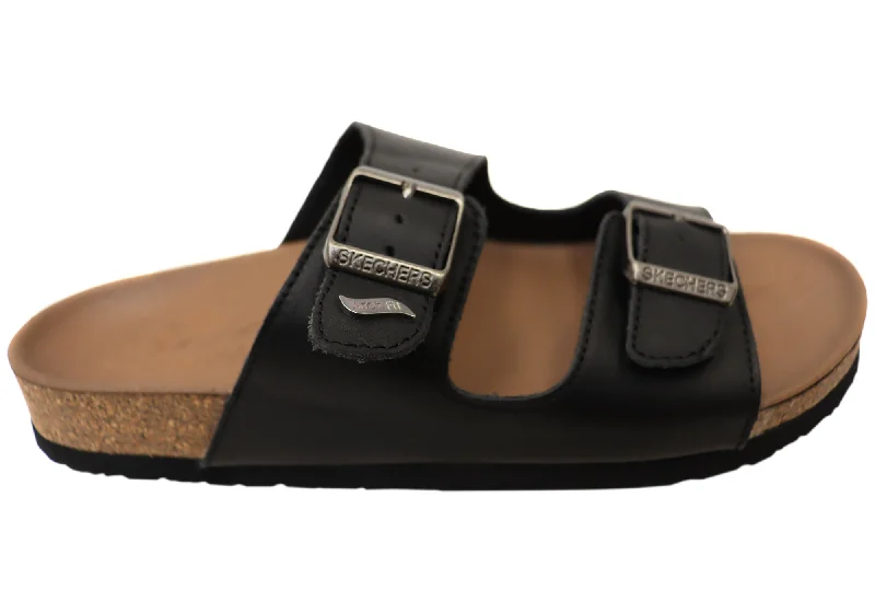Men's sandals with a padded heelSkechers Womens Arch Fit Granola Romantic Comfortable Slide Sandals