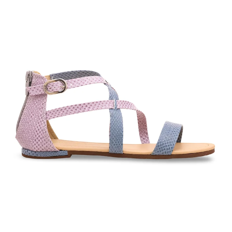 Men's sandals with a rubber sole for tractionSky Blue Formal Sandal FR5255