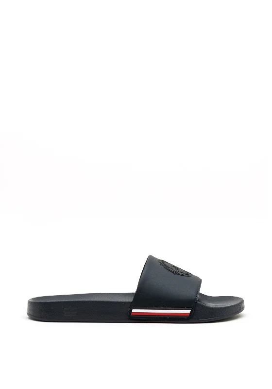 Tommy Hilfiger Mens Established Pool Sliders, Dessert Sky