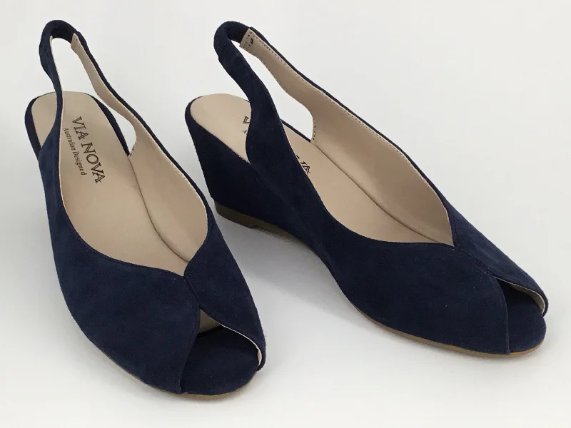 Navy Suede
