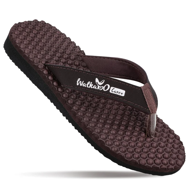 Men's sandals with a perforated leather upper for ventilationWomen's Textured Care Plus Flip-Flop - WH3950 Brown Men's sandals with a perforated leather upper for ventilationWomen's Textured Care Plus Flip-Flop - WH3950 Brown
