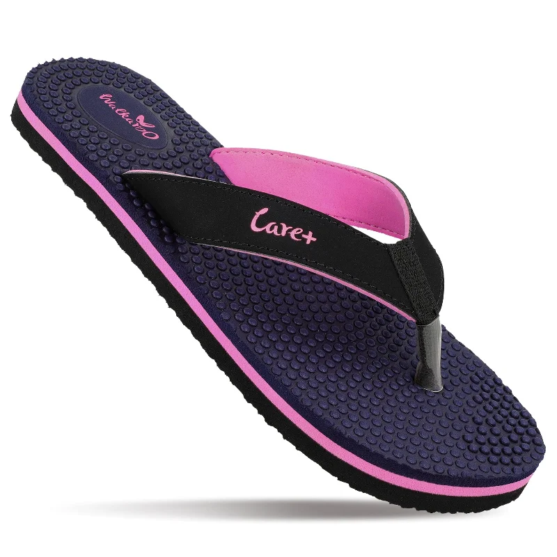 Men's sandals with a flexible sole for easy movementWomen's Care Plus Flip-Flop - WH3960 Navy Blue Pink Men's sandals with a flexible sole for easy movementWomen's Care Plus Flip-Flop - WH3960 Navy Blue Pink