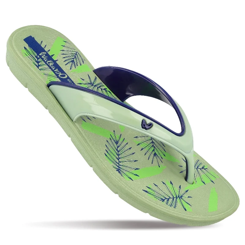 Men's sandals with a contrast stitching detailWalkaroo Womens Flip Flop - WC4857 Green Blue Men's sandals with a contrast stitching detailWalkaroo Womens Flip Flop - WC4857 Green Blue