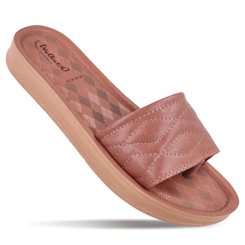 Flip - flop style men's sandals for beach wearWomen's Slide Sandals - WL7508 Blush