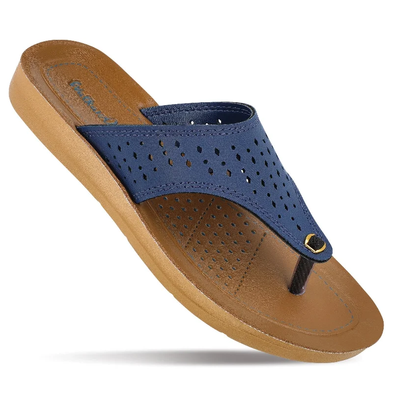 Men's sandals with a buckle closureWalkaroo Womens Solid Thong Sandals  - 13733 Blue