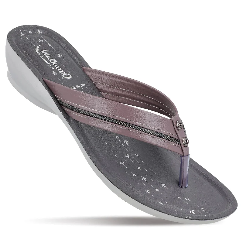Men's sandals with a durable outer soleWomen's Daily Wear Sandal  - WL7113 Grape