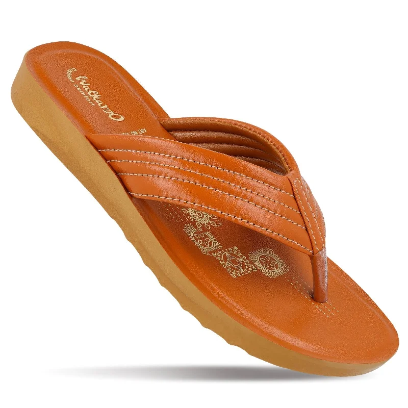 Men's sandals with a rubber sole for tractionWalkaroo Womens Sandal  - WL7138 Tan