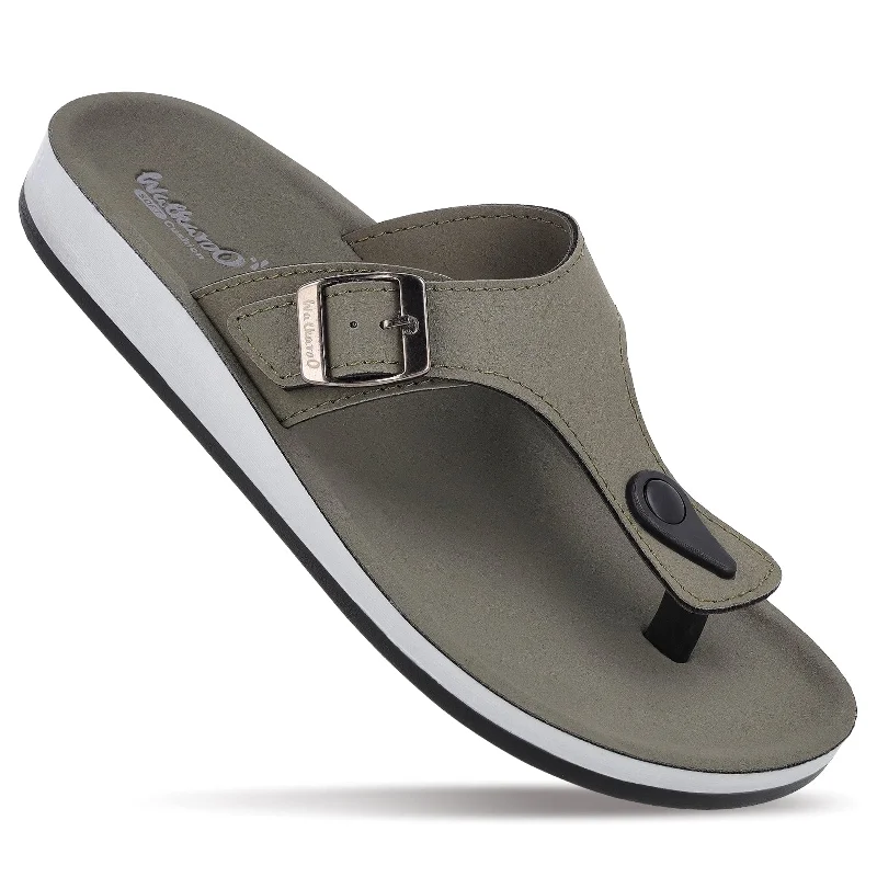 Men's sandals with a stretchy strap for a better fitWomen's Daily Wear Sandals - WE2349 Olive Men's sandals with a stretchy strap for a better fitWomen's Daily Wear Sandals - WE2349 Olive
