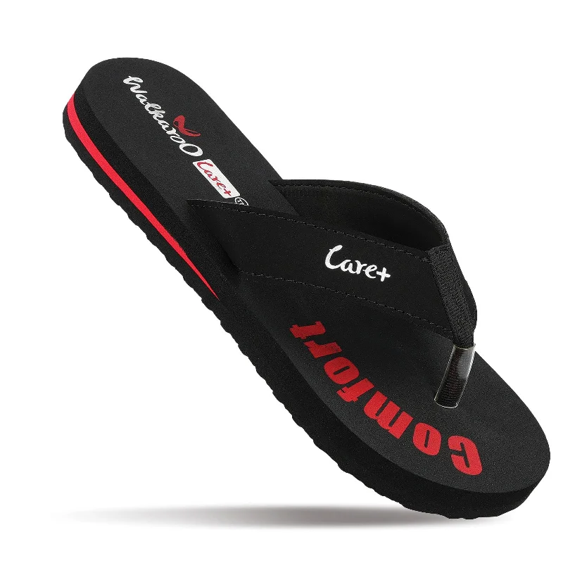Men's sandals with a stretchy strap for a better fitWomen's Care Plus Flip-Flop - WH3965 Black Red Men's sandals with a stretchy strap for a better fitWomen's Care Plus Flip-Flop - WH3965 Black Red