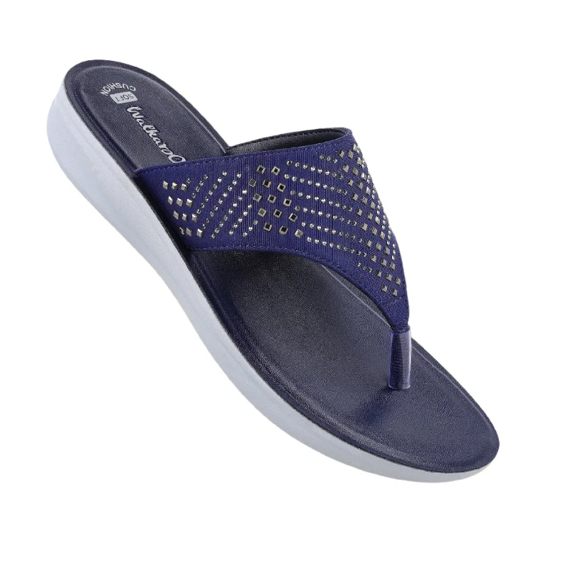 Men's sandals with a decorative buckle or charmWomen's Daily Wear Sandals - WL7195 Navy Blue Men's sandals with a decorative buckle or charmWomen's Daily Wear Sandals - WL7195 Navy Blue