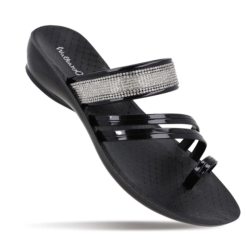 Men's sandals with a leather lining for comfortWomen's Daily Wear Sandals  - WL7496 Black