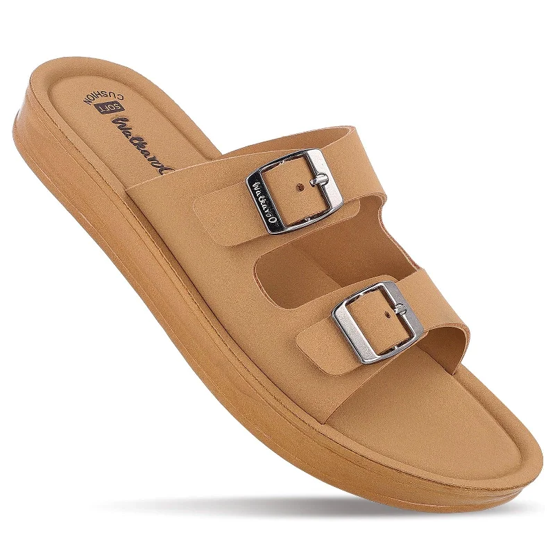 Men's leather sandals with an adjustable strapWomen's Daily Wear Sandals - WL7554 Beige Men's leather sandals with an adjustable strapWomen's Daily Wear Sandals - WL7554 Beige