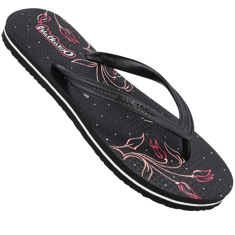 Men's sandals with a durable outer soleWomen's Hawai Slippers - HL261 Pink Black